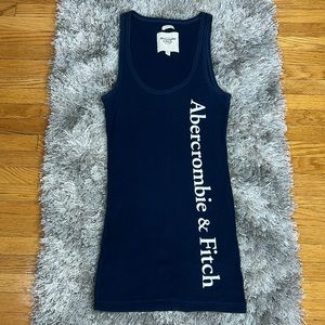 Womens Abercrombie & Fitch Navy Tank Top